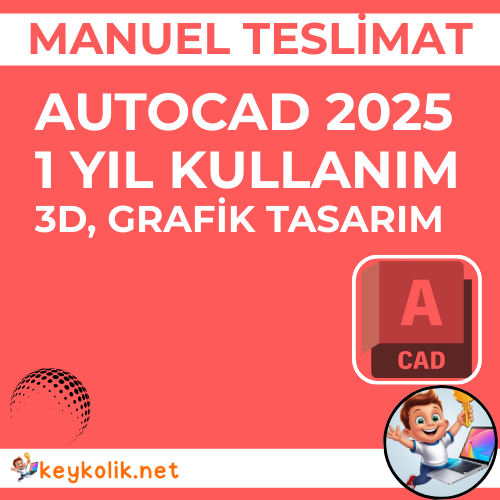 Autocad 2025 – 1 Yıl Kullanım