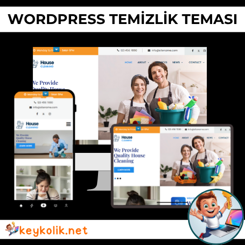 Temizlik Şirketi WordPress Teması